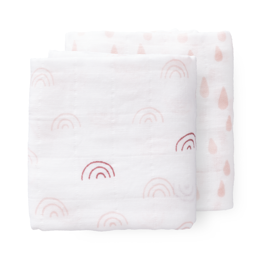Swaddle set Rainbow Chintz Rose (2 stuks)
