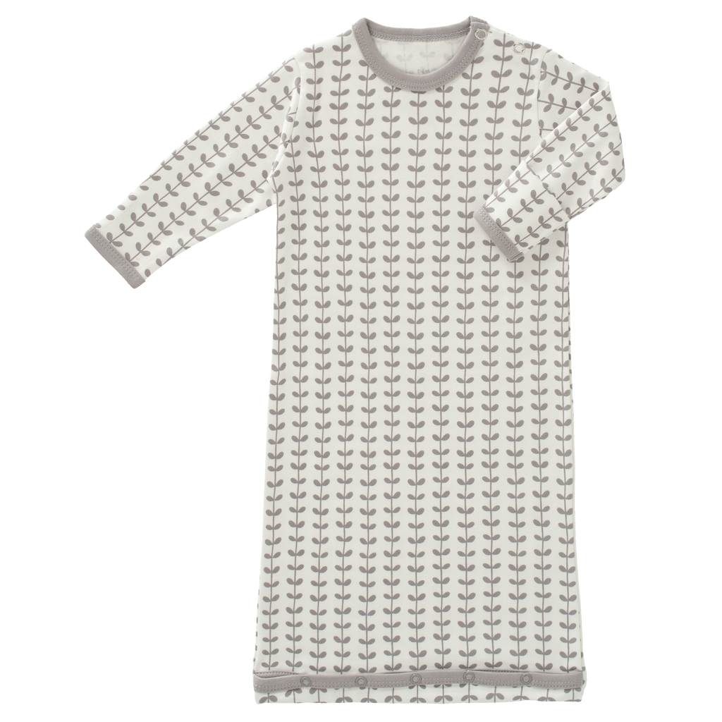 Slaapzak zomer met mouw Leaves Grey