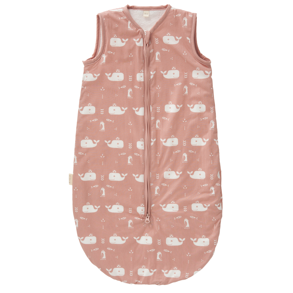 Slaapzak gevoerd Whale mellow rose