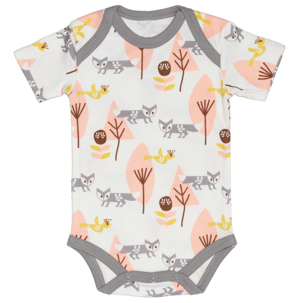 Romper korte mouw Fox Pink