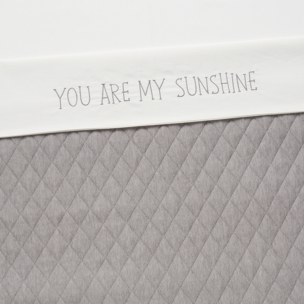 Wieglaken 75 x 90 cm Sunshine Gull grey