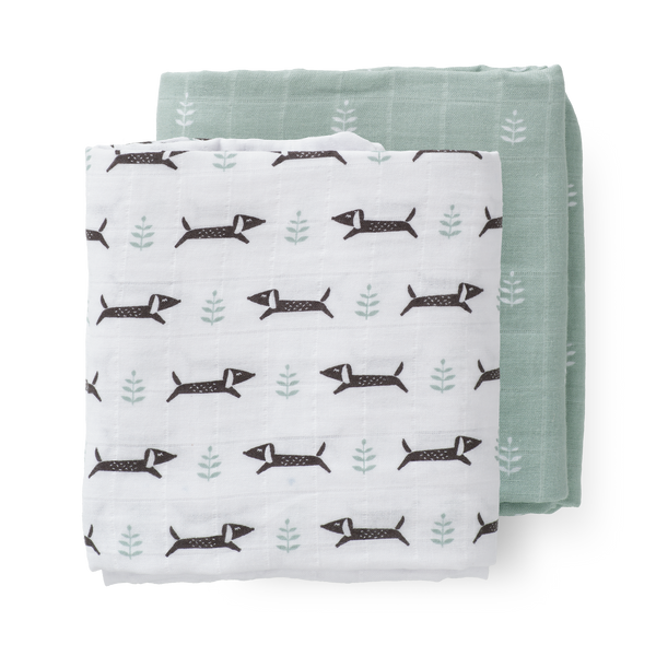 Swaddle set Dachsy (2 stuks)