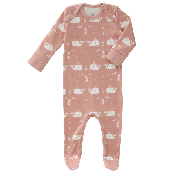 Pyjama met voet Whale Mellow Rose