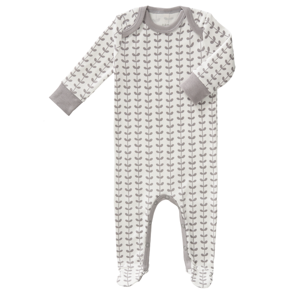 Pyjama met voet Leaves Grey